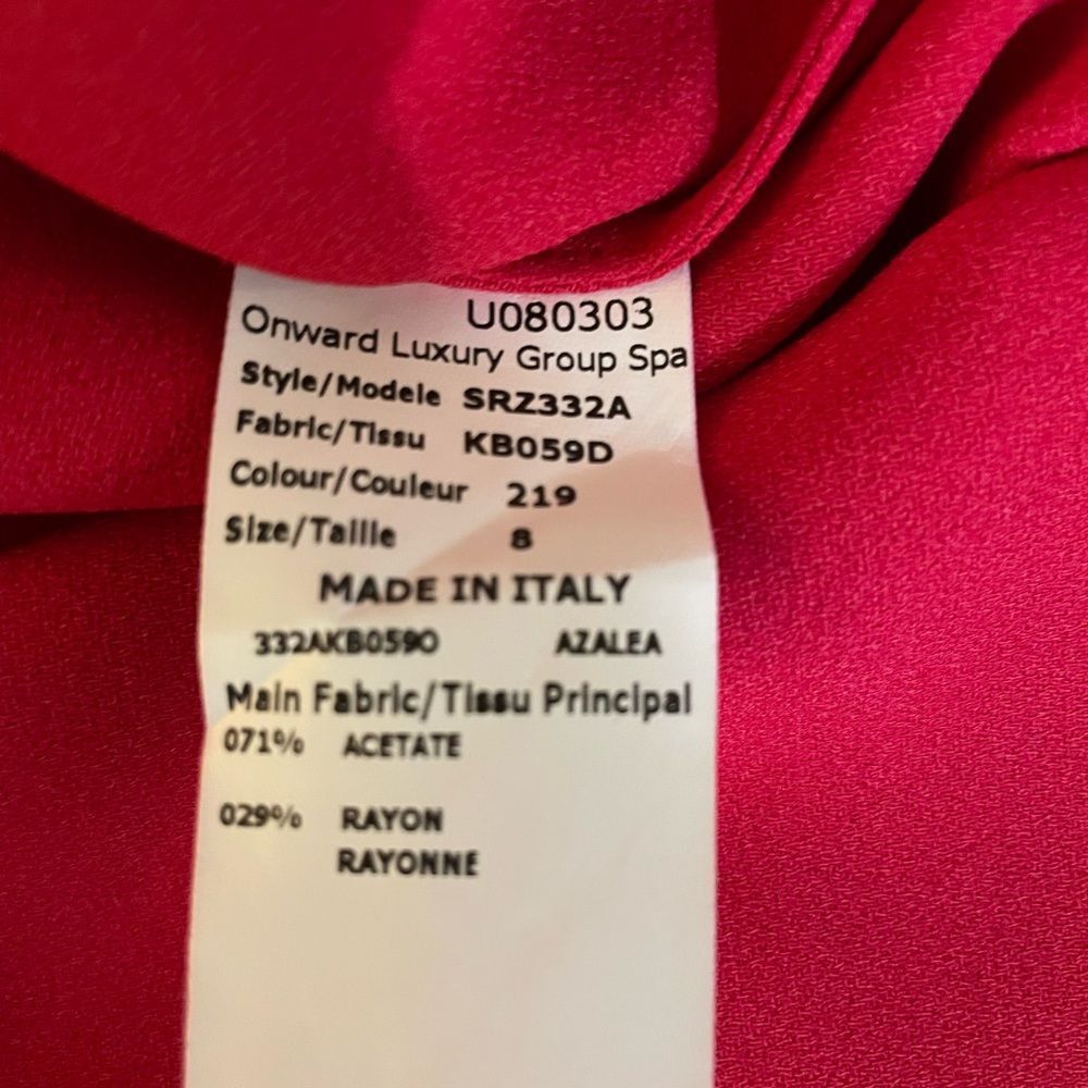 Michael Kors made in Italy sleeveless red top.  Stunningly beautiful - Picture 5 of 13